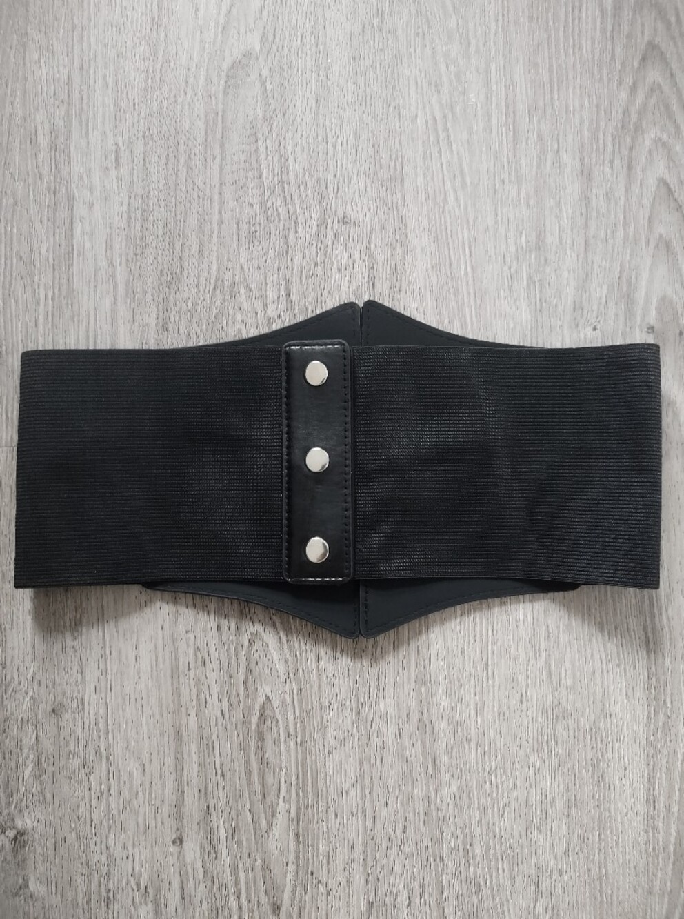 NEW Goth Black  Faux Leather Corset Belt - Picture 5 of 5